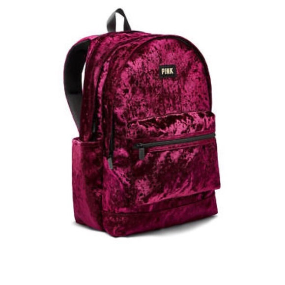 PINK Victoria's Secret Handbags - PINK VS Velvet Backpack